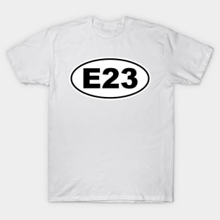 E23 Chassis Code Marathon Style T-Shirt
